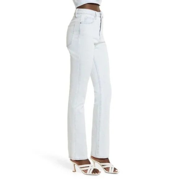 NWT WeWoreWhat The Icon High Waisted Light Wash Bootcut Jean - Picture 3 of 11